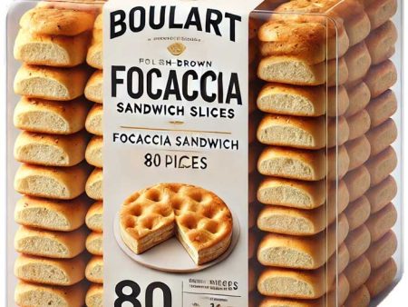 Boulart - Focaccia Sandwich Slices, 80 PC - Pack of 1 For Cheap