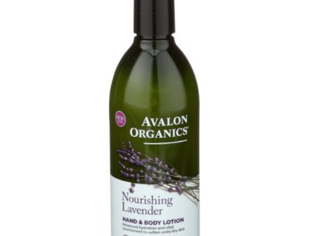 Avalon Organics - Lotion Hand & Body Lavender, 12 oz - Pack of 1 For Cheap