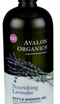 Avalon Organics - Lavender Nourishing Bath & Shower Gel, 14 oz Online Hot Sale