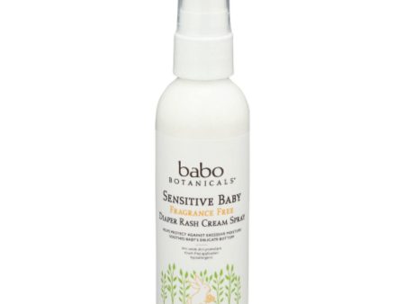 Babobotanicals - Diaper Rash Spray Cream Sensitive Baby, 3 oz on Sale