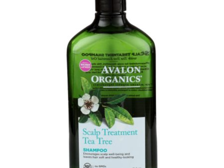 Avalon Organics - Shampoo Tea Tree Treatment, 11 oz - Pack of 1 For Discount