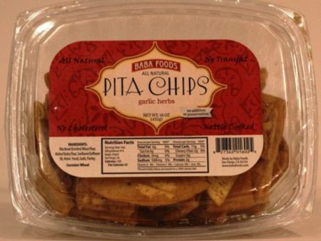 Baba Foods - All Natural Pita Chips Garlic Herb, 16 oz For Cheap