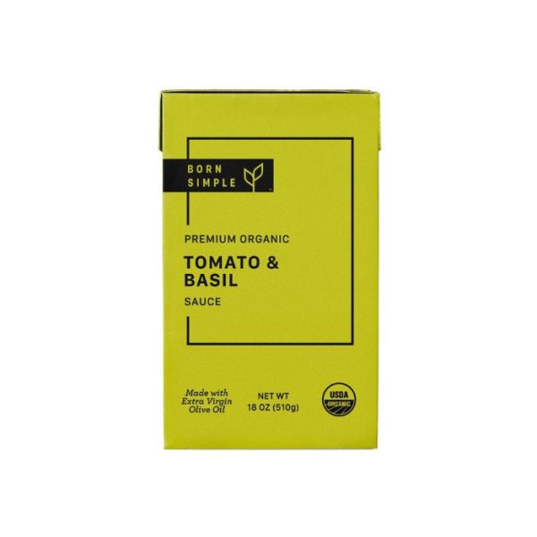 Born Simple - Tomato & Basil Organic, 18 oz - Pack of 8 Online now