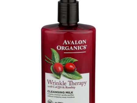 Avalon Organics - Wrinkle Therapy Cleansing Milk, 8.5 oz (Pack of 1) For Cheap