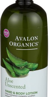 Avalon Organics - Lotion Hand & Body Unscented, 32 oz - Pack of 1 Online now