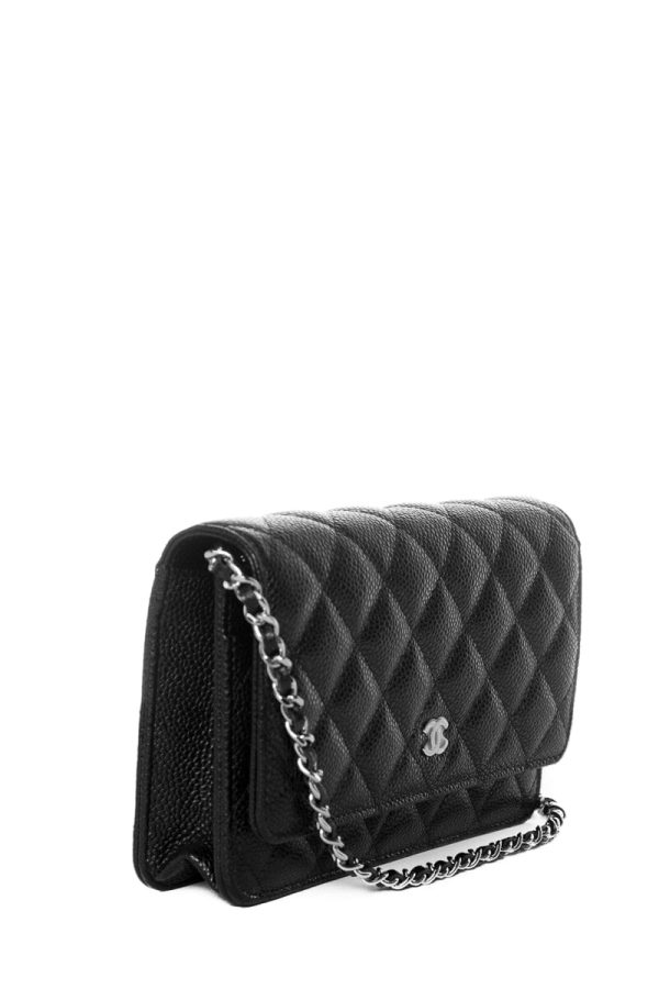 Chanel Black Caviar SHW  WOC Hot on Sale