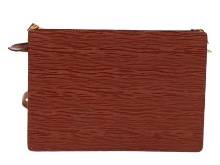 LOUIS VUITTON Epi Angian Clutch Bag Brown M52113 LV  48959 For Discount