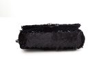 Chanel Black Sequin 2013 14 Single Flap Handbag Online now