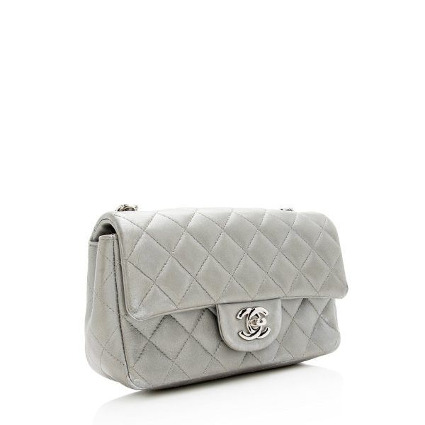 Chanel Metallic Lambskin Rectangular Mini Flap Bag (SHF-20482) Cheap