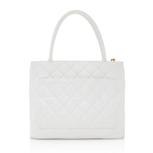 Chanel Caviar Leather Medallion Tote (SHF-20973) Online