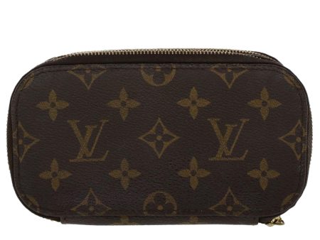 LOUIS VUITTON Monogram Trousse Brush PM Cosmetic Pouch M47510 LV  47866 For Sale