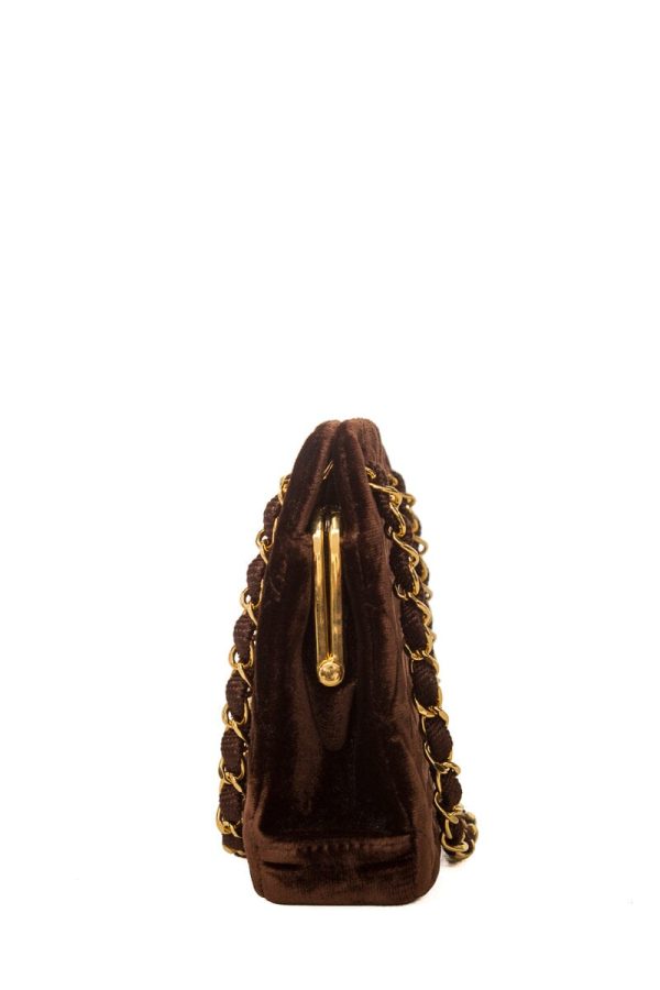 Chanel Chocolate Velvet Evening 24k hw Handbag Online