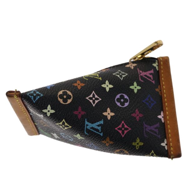 LOUIS VUITTON Monogram Multicolor Berlingo Coin Purse Black M58029 LV  48390 Fashion