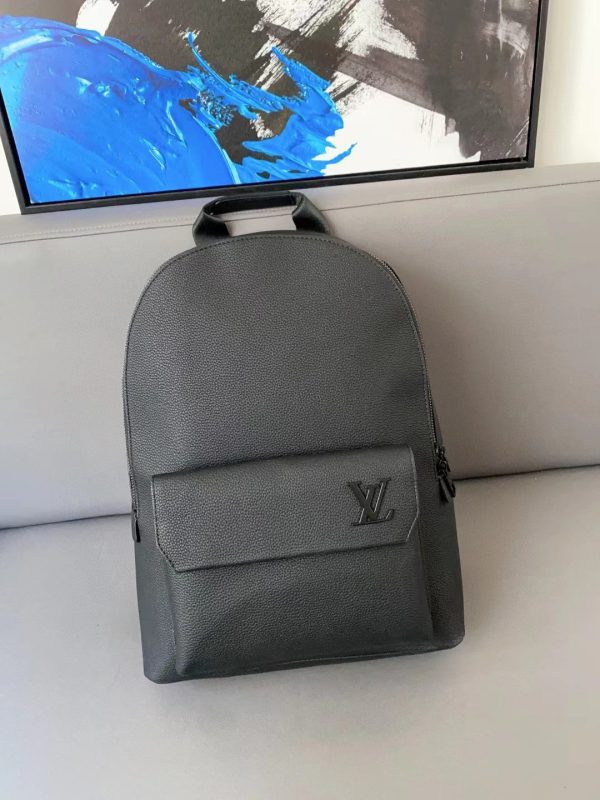 Louis Vuitton Black Aerogram Takeoff Backpack Fashion