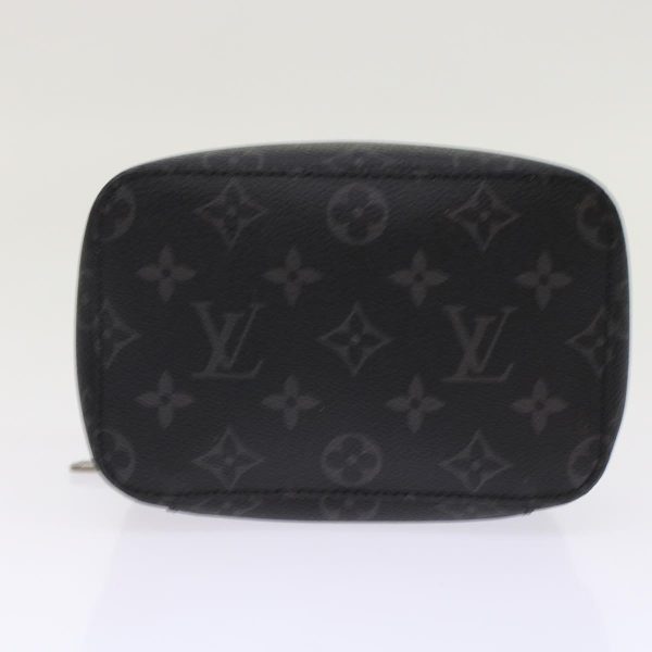 LOUIS VUITTON Monogram Eclipse Cube de Langemont PM Pouch M44697 LV Auth 49197 Cheap