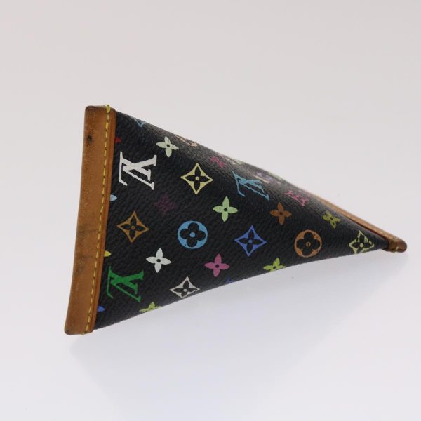 LOUIS VUITTON Monogram Multicolor Berlingo Coin Purse Black M58029 LV  48390 Fashion