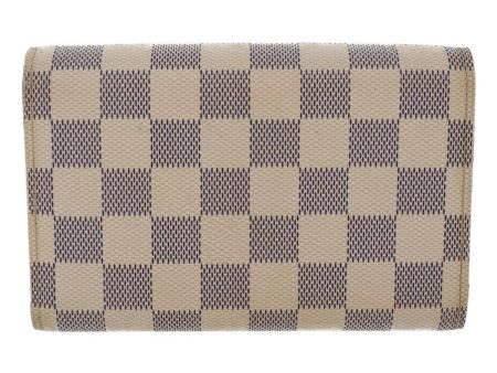 LOUIS VUITTON Damier Azur Portefeuille Alexandra Wallet N63068 LV  48625 Online