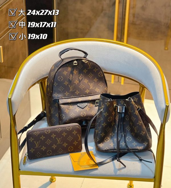 Louis Vuitton backpack Handbag  set of 3 on Sale