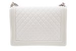 Chanel 2012 Limited Edition Iridescent White XL Boybag Online now