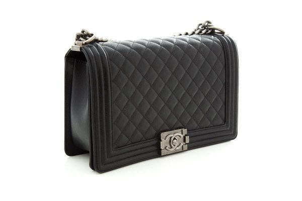 Chanel Black Black 2020 Medium Boy Bag Discount