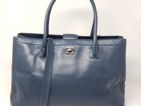 Chanel CC Executive Calfskin Navy Blue Shoulder Bag For Cheap