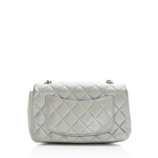 Chanel Metallic Lambskin Rectangular Mini Flap Bag (SHF-20482) Cheap