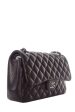 Chanel Black Jumbo Lambskin Double SHW  Handbag on Sale