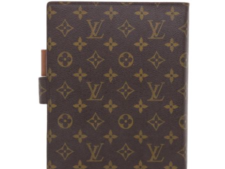 LOUIS VUITTON Monogram Agenda GM Day Planner Cover R20006 LV Auth 49694 Sale