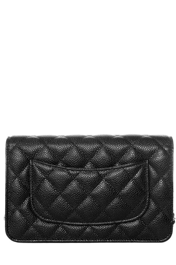 Chanel Black Caviar SHW  WOC Hot on Sale