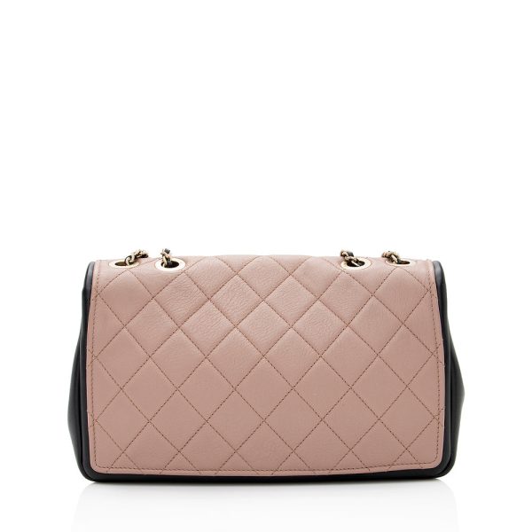 Chanel Lambskin Graphic Medium Flap Bag (SHF-20883) Sale