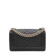 Chanel Black Chevron Le Boy Flap Bag on Sale