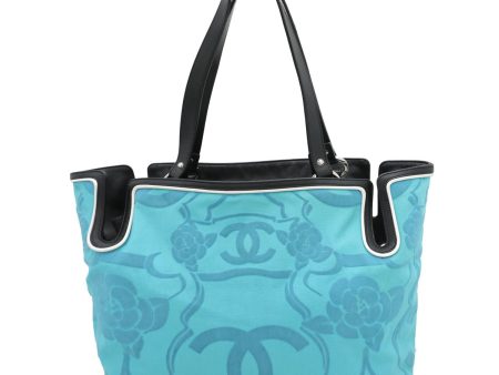 Chanel Bicolor CC Camellia Embossed Tote Bag on Sale