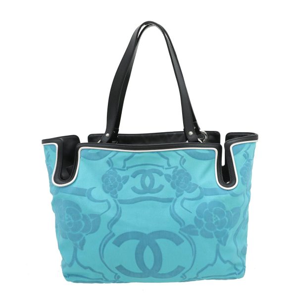 Chanel Bicolor CC Camellia Embossed Tote Bag on Sale