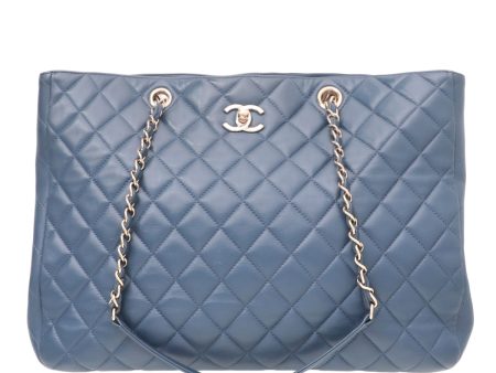 Chanel Blue CC Classic Shopping Tote Bag Fashion