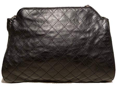 Chanel Black Leather Crave Tote Bag Discount