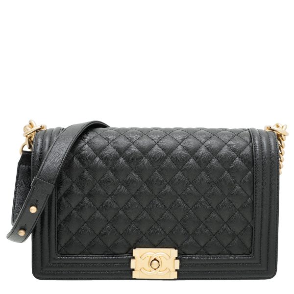 Chanel Black Le Boy New Medium Flap Bag For Cheap