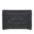 Chanel Black CC Diamond Card Holder Online