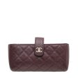 Chanel Burgundy Mini Mobile Pouch Supply