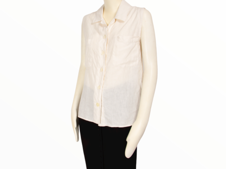 Chanel sleeveless shirt - S M - 1990s Online Sale