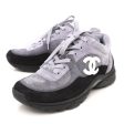 Chanel Bicolor CC Suede Low Top Trainer Sneakers 39 For Discount