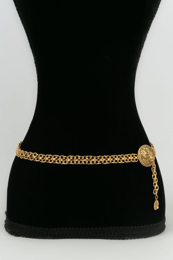 Ceinture  tête de lion  Chanel For Sale