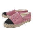 Chanel Bicolor CC Linen Espadrille 36 Discount