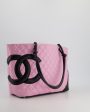 Chanel Pink Cambon CC Knot Quilted Handbag In Lambskin Leather and Silver Hardware Cheap