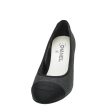 Chanel Black CC Glitter Grosgrain Cap Toe Logo Pumps 37 Online Hot Sale