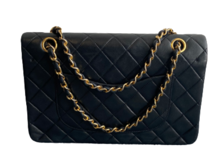 Chanel Black Leather Double flap shoulder bag Hot on Sale