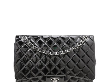 Chanel Black CC Classic Single Flap Maxi Bag Discount