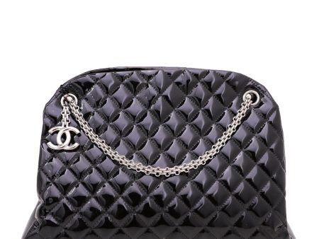 Chanel Black Just Mademoiselle Large Bowling Bag Hot on Sale