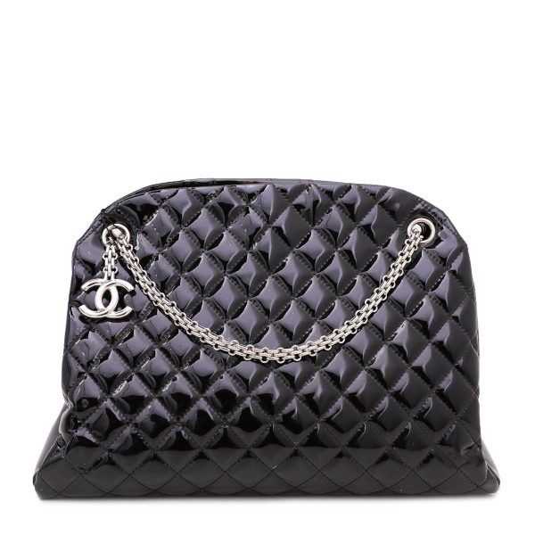 Chanel Black Just Mademoiselle Large Bowling Bag Hot on Sale