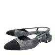 Chanel Bicolor Half D orsay Slingback 40 Online Sale