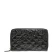 Chanel Black Charm Embossed Organizer Wallet For Discount